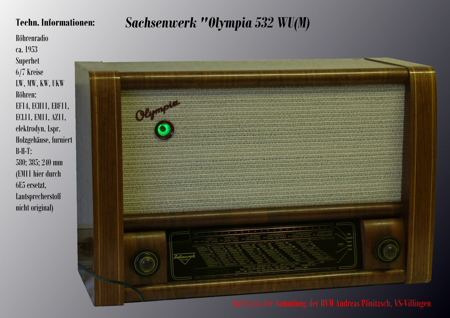 Sachsenwerk Olympia 532 WU-M