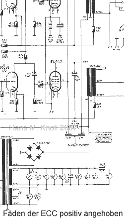 Heizfaden positiv angehoben