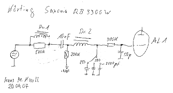 Skizze zum RB 3300 W